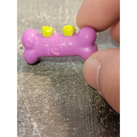 Moose Shopkins bow dog bone toy figure Mini - Picture 3 of 3